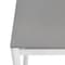 Armen Living Royal White Aluminum and Teak Outdoor Dining Table with Stone Top 840254332812 - alternate 3